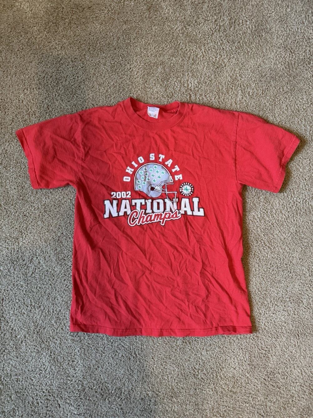 Vintage 2002 Ohio State Buckeyes National Champions Graphic Tee – Size Medium